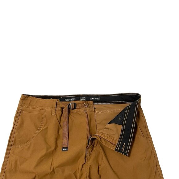 prAna Convertible Stretch Vented Cargo Straight Water Repellent Pant Brown 38x34 - Picture 6 of 14